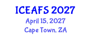International Conference on Economic and Financial Sciences (ICEAFS) April 15, 2027 - Cape Town, South Africa