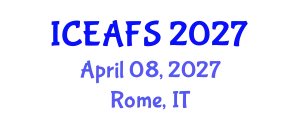 International Conference on Economic and Financial Sciences (ICEAFS) April 08, 2027 - Rome, Italy