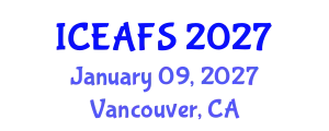 International Conference on Economic and Financial Sciences (ICEAFS) January 09, 2027 - Vancouver, Canada