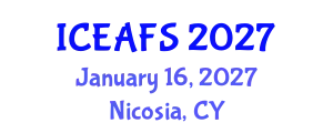 International Conference on Economic and Financial Sciences (ICEAFS) January 16, 2027 - Nicosia, Cyprus