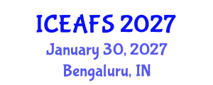 International Conference on Economic and Financial Sciences (ICEAFS) January 30, 2027 - Bengaluru, India
