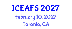 International Conference on Economic and Financial Sciences (ICEAFS) February 10, 2027 - Toronto, Canada