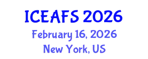 International Conference on Economic and Financial Sciences (ICEAFS) February 16, 2026 - New York, United States