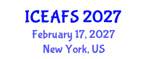 International Conference on Economic and Financial Sciences (ICEAFS) February 17, 2027 - New York, United States
