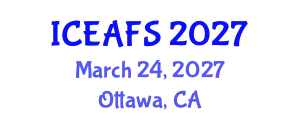 International Conference on Economic and Financial Sciences (ICEAFS) March 24, 2027 - Ottawa, Canada