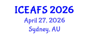International Conference on Economic and Financial Sciences (ICEAFS) April 27, 2026 - Sydney, Australia