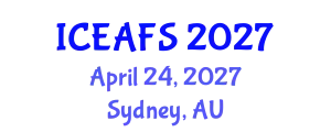 International Conference on Economic and Financial Sciences (ICEAFS) April 24, 2027 - Sydney, Australia