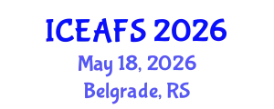 International Conference on Economic and Financial Sciences (ICEAFS) May 18, 2026 - Belgrade, Serbia