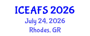 International Conference on Economic and Financial Sciences (ICEAFS) July 24, 2026 - Rhodes, Greece