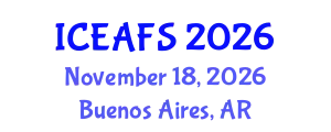 International Conference on Economic and Financial Sciences (ICEAFS) November 18, 2026 - Buenos Aires, Argentina
