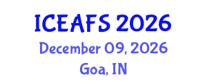 International Conference on Economic and Financial Sciences (ICEAFS) December 09, 2026 - Goa, India