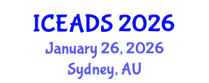 International Conference on Engineering and Design Sciences (ICEADS) January 26, 2026 - Sydney, Australia