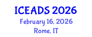 International Conference on Engineering and Design Sciences (ICEADS) February 16, 2026 - Rome, Italy