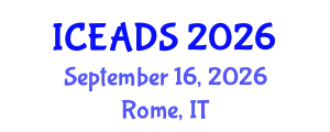 International Conference on Engineering and Design Sciences (ICEADS) September 16, 2026 - Rome, Italy