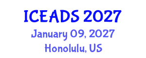 International Conference on Engineering and Design Sciences (ICEADS) January 09, 2027 - Honolulu, United States