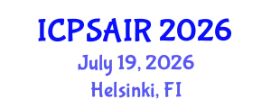 International Conference on Political Sciences and International Relations (ICPSAIR) July 19, 2026 - Helsinki, Finland
