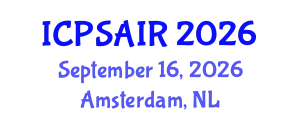 International Conference on Political Sciences and International Relations (ICPSAIR) September 16, 2026 - Amsterdam, Netherlands