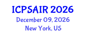 International Conference on Political Sciences and International Relations (ICPSAIR) December 09, 2026 - New York, United States