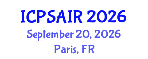 International Conference on Political Sciences and International Relations (ICPSAIR) September 20, 2026 - Paris, France
