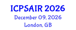 International Conference on Political Sciences and International Relations (ICPSAIR) December 09, 2026 - London, United Kingdom
