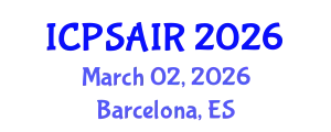 International Conference on Political Sciences and International Relations (ICPSAIR) March 02, 2026 - Barcelona, Spain