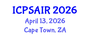 International Conference on Political Sciences and International Relations (ICPSAIR) April 13, 2026 - Cape Town, South Africa