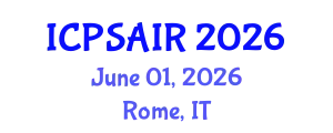 International Conference on Political Sciences and International Relations (ICPSAIR) June 01, 2026 - Rome, Italy