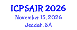 International Conference on Political Sciences and International Relations (ICPSAIR) November 15, 2026 - Jeddah, Saudi Arabia