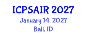 International Conference on Political Sciences and International Relations (ICPSAIR) January 14, 2027 - Bali, Indonesia