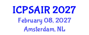 International Conference on Political Sciences and International Relations (ICPSAIR) February 08, 2027 - Amsterdam, Netherlands
