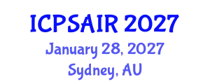 International Conference on Political Sciences and International Relations (ICPSAIR) January 28, 2027 - Sydney, Australia
