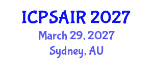 International Conference on Political Sciences and International Relations (ICPSAIR) March 29, 2027 - Sydney, Australia