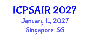 International Conference on Political Sciences and International Relations (ICPSAIR) January 11, 2027 - Singapore, Singapore