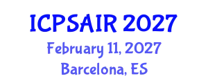 International Conference on Political Sciences and International Relations (ICPSAIR) February 11, 2027 - Barcelona, Spain