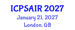 International Conference on Political Sciences and International Relations (ICPSAIR) January 21, 2027 - London, United Kingdom