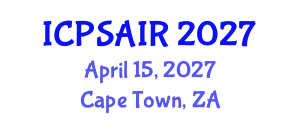 International Conference on Political Sciences and International Relations (ICPSAIR) April 15, 2027 - Cape Town, South Africa