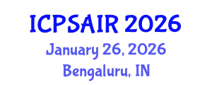 International Conference on Political Sciences and International Relations (ICPSAIR) January 26, 2026 - Bengaluru, India