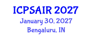 International Conference on Political Sciences and International Relations (ICPSAIR) January 30, 2027 - Bengaluru, India
