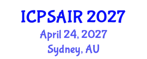 International Conference on Political Sciences and International Relations (ICPSAIR) April 24, 2027 - Sydney, Australia