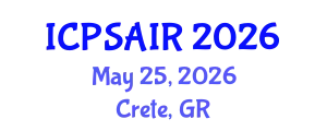 International Conference on Political Sciences and International Relations (ICPSAIR) May 25, 2026 - Crete, Greece
