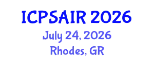 International Conference on Political Sciences and International Relations (ICPSAIR) July 24, 2026 - Rhodes, Greece