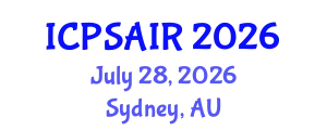 International Conference on Political Sciences and International Relations (ICPSAIR) July 28, 2026 - Sydney, Australia