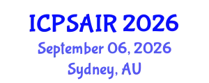 International Conference on Political Sciences and International Relations (ICPSAIR) September 06, 2026 - Sydney, Australia