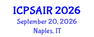 International Conference on Political Sciences and International Relations (ICPSAIR) September 20, 2026 - Naples, Italy