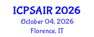 International Conference on Political Sciences and International Relations (ICPSAIR) October 04, 2026 - Florence, Italy