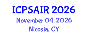 International Conference on Political Sciences and International Relations (ICPSAIR) November 04, 2026 - Nicosia, Cyprus