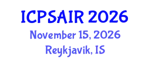 International Conference on Political Sciences and International Relations (ICPSAIR) November 15, 2026 - Reykjavik, Iceland