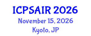 International Conference on Political Sciences and International Relations (ICPSAIR) November 15, 2026 - Kyoto, Japan