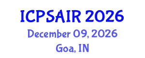 International Conference on Political Sciences and International Relations (ICPSAIR) December 09, 2026 - Goa, India
