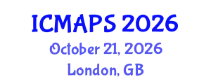 International Conference on Mathematical and Physical Sciences (ICMAPS) October 21, 2026 - London, United Kingdom